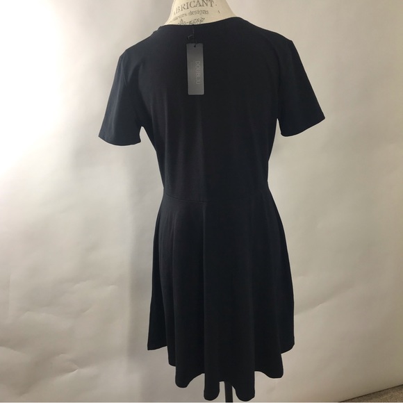 Black T-Shirt Style Dress - Picture 3 of 5